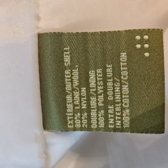 Soia & Kyo cream heavy belted wool coat size small - Picture 12 of 12